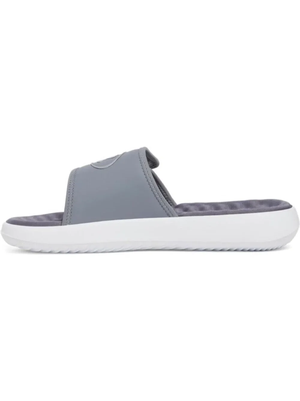 Men's Titan Grey Ignite Pro Slide Comfort Soft Rubber Slip On Flat Sandal Shoes